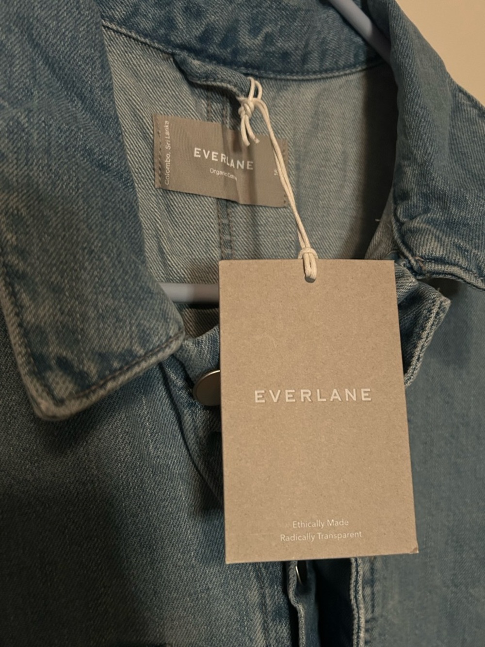 Everlane light blue denim jumpsuit - Picture 2 of 4